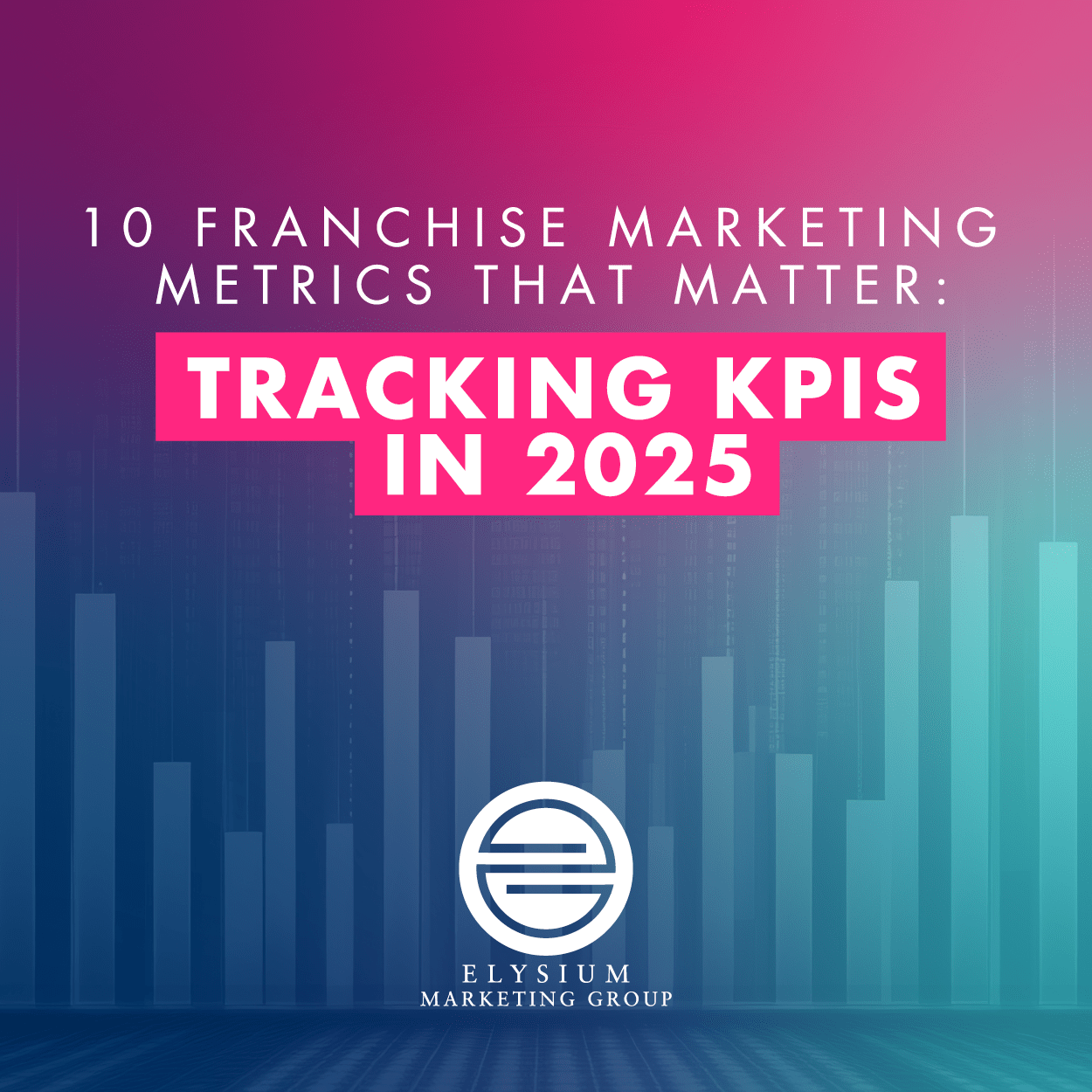 Bar graph showing franchise marketing metrics